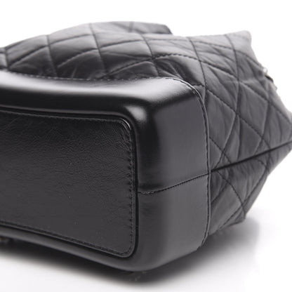 Chanel Aged Calfskin Quilted Small Gabrielle Backpack Black 8 of 9