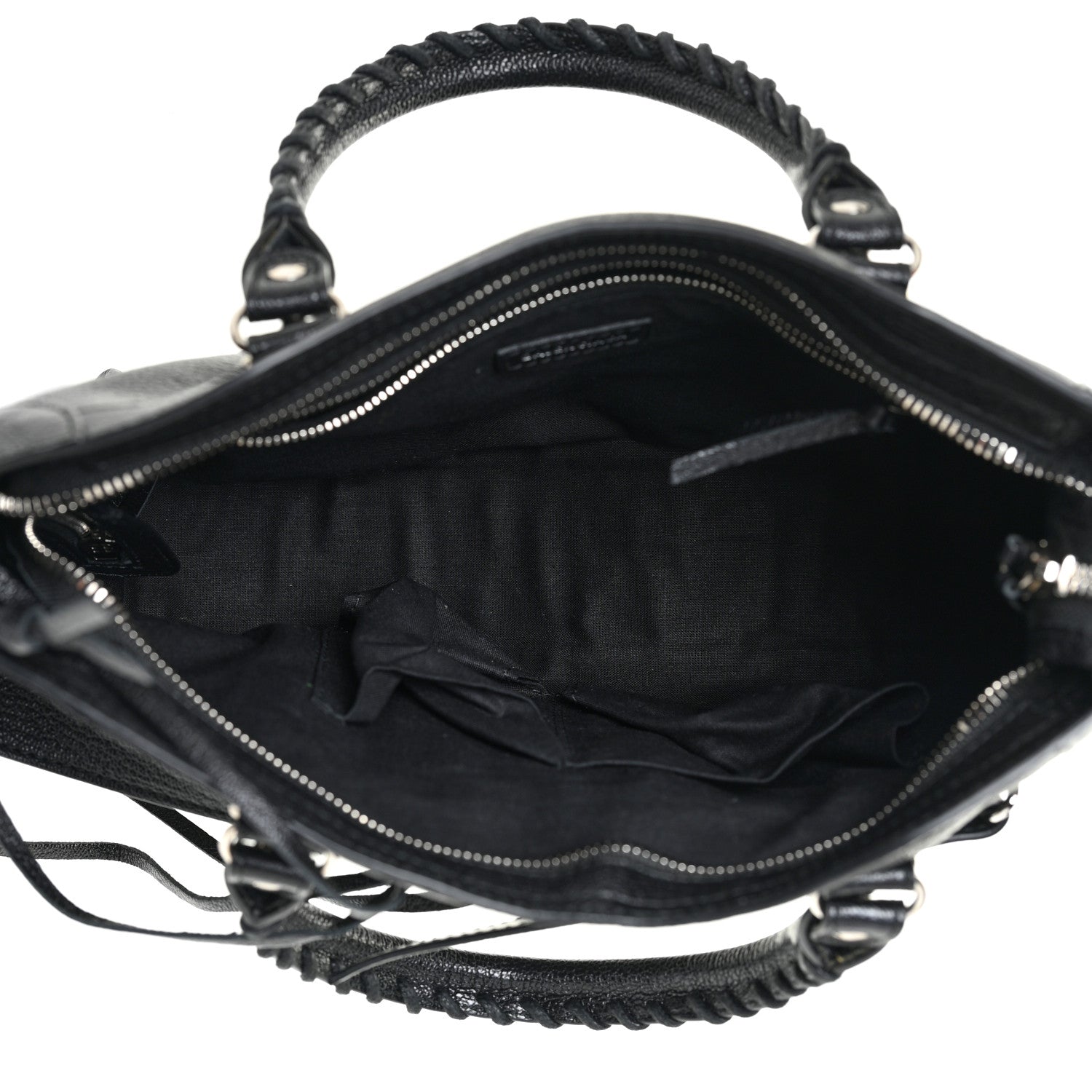 Balenciaga Chevre Silver Metallic Edge Hardware S City Black 6 of 10