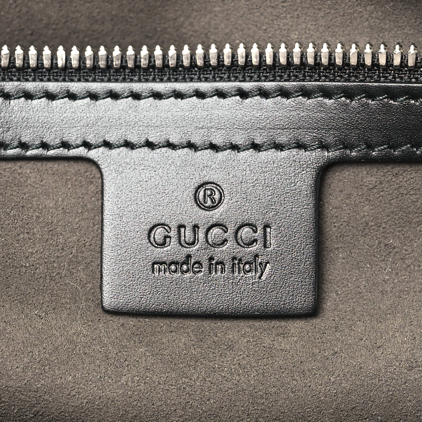 Guccissima Signature Medium Double Buckle Flap Messenger Bag Black