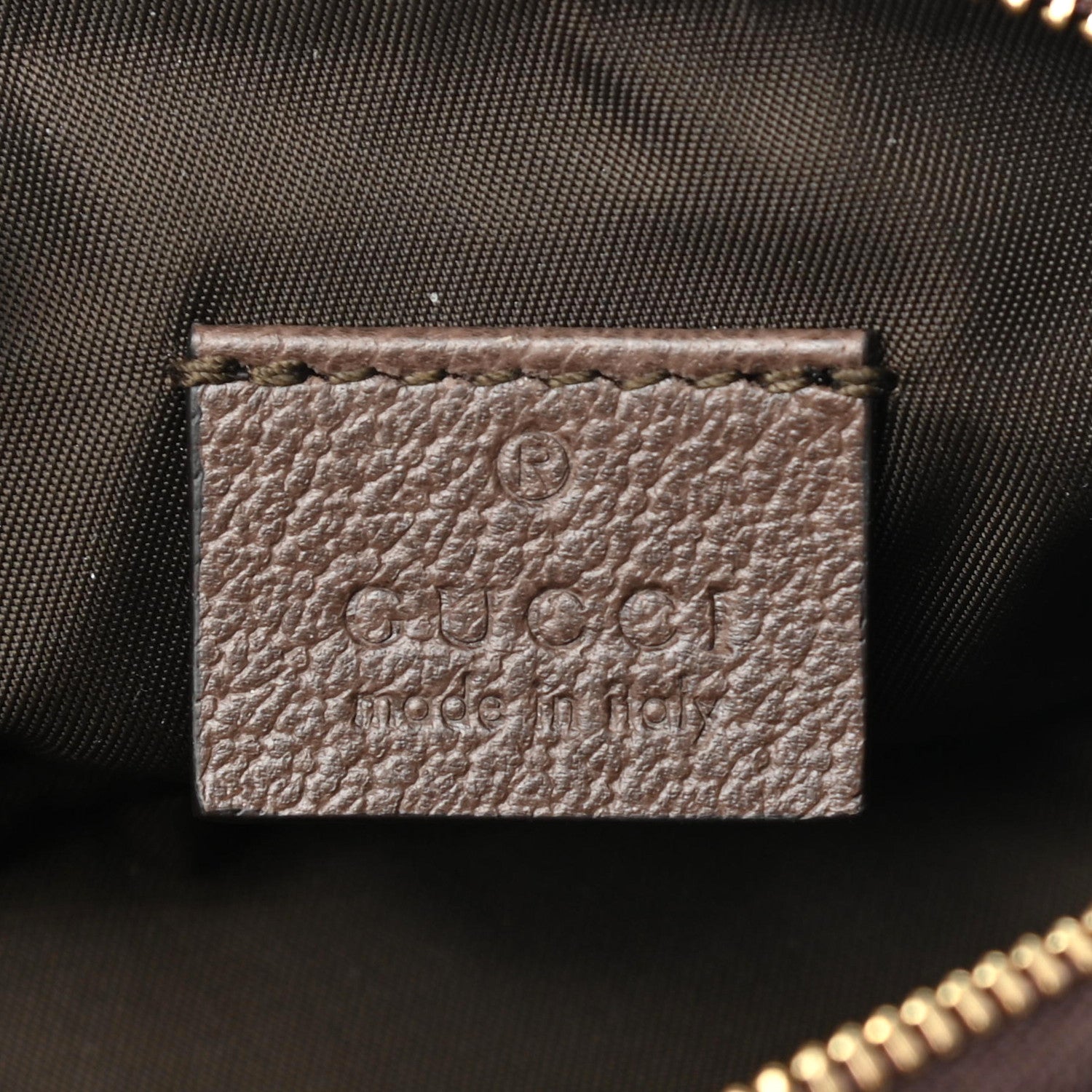 Gucci GG Supreme Monogram Web Ophidia Dome Key Pouch Beige New Acero 6 of 7