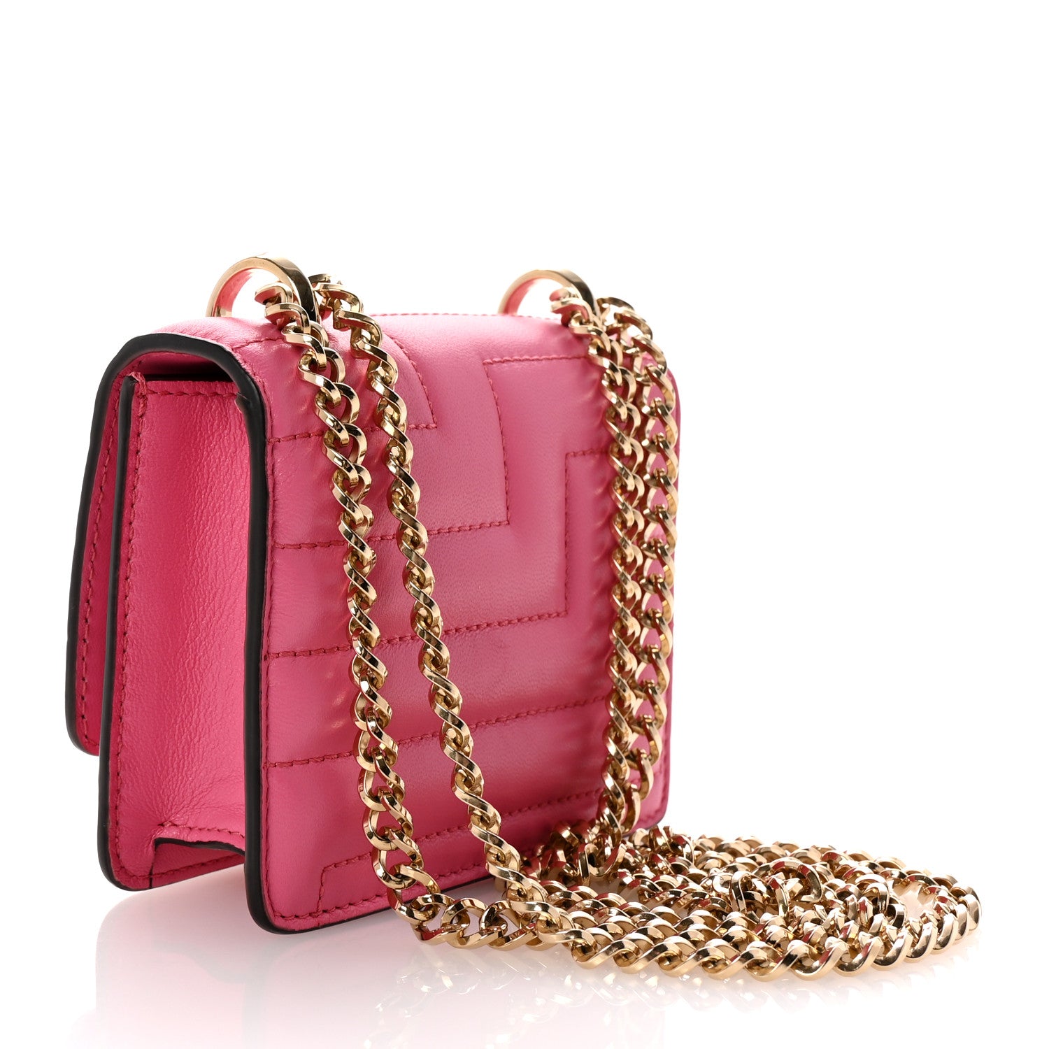 Jimmy Choo Nappa Quilted Varenne Micro Avenue Quad Candy Pink 2 of 8