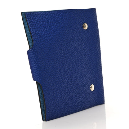Hermes Togo Ulysse PM Notebook Cover Bleu Azur 3 of 6