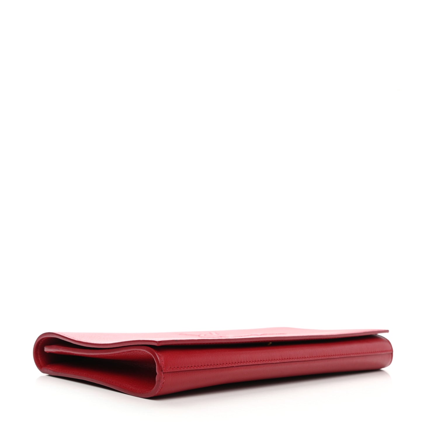 Calfskin Monogram Large Belle De Jour Clutch Red