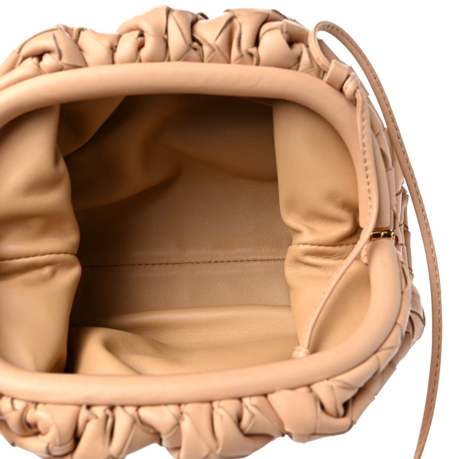 Bottega Veneta Nappa Intrecciato The Mini Pouch Almond 5 of 10