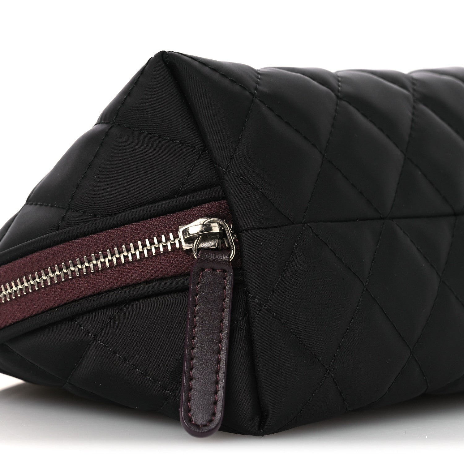 Chanel Nylon Quilted Small Cosmetic Case Black 9 of 12