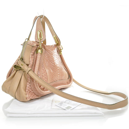 Chloe Python Medium Paraty Pink 2 of 9