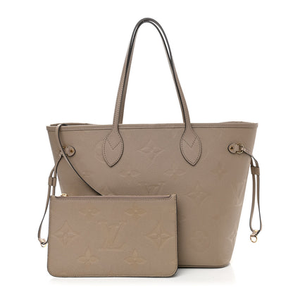 Louis Vuitton Empreinte Monogram Giant Neverfull MM Tourterelle 1 of 9