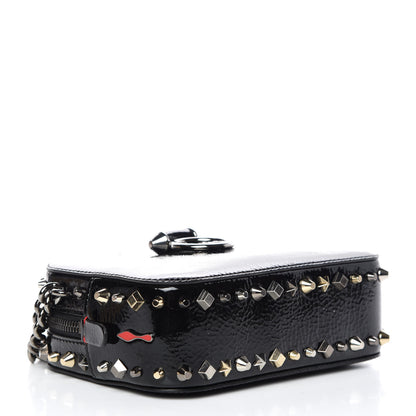 Christian Louboutin Vintage Trashmix Patent Spikes Mini Rubylou Crossbody Black 4 of 11