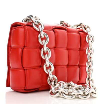 Bottega Veneta Lambskin Maxi Intreccio Padded Chain Cassette Crossbody Bag Nail Polish 3 of 11