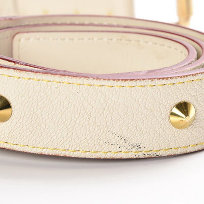 Louis Vuitton Suhali Studded Belt 80 32 White 4 of 8