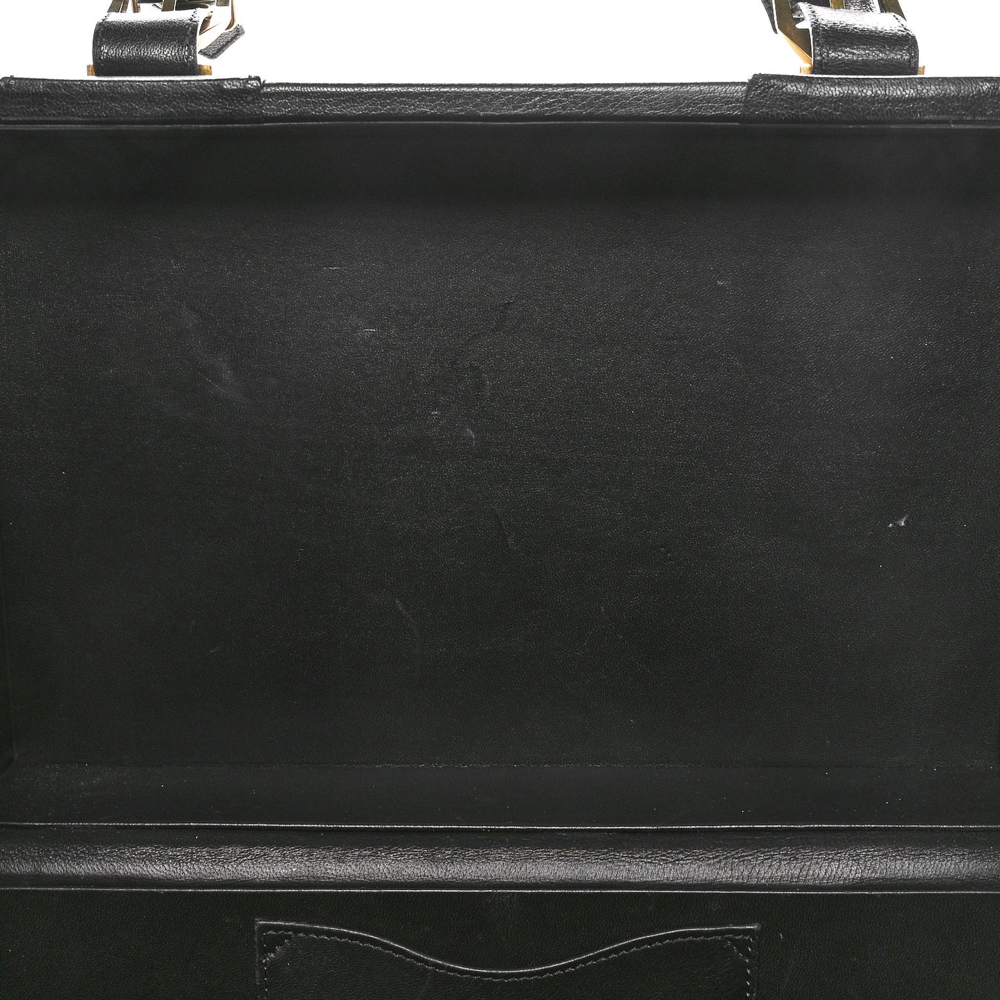 Calfskin Medusa Vanity Train Case Black