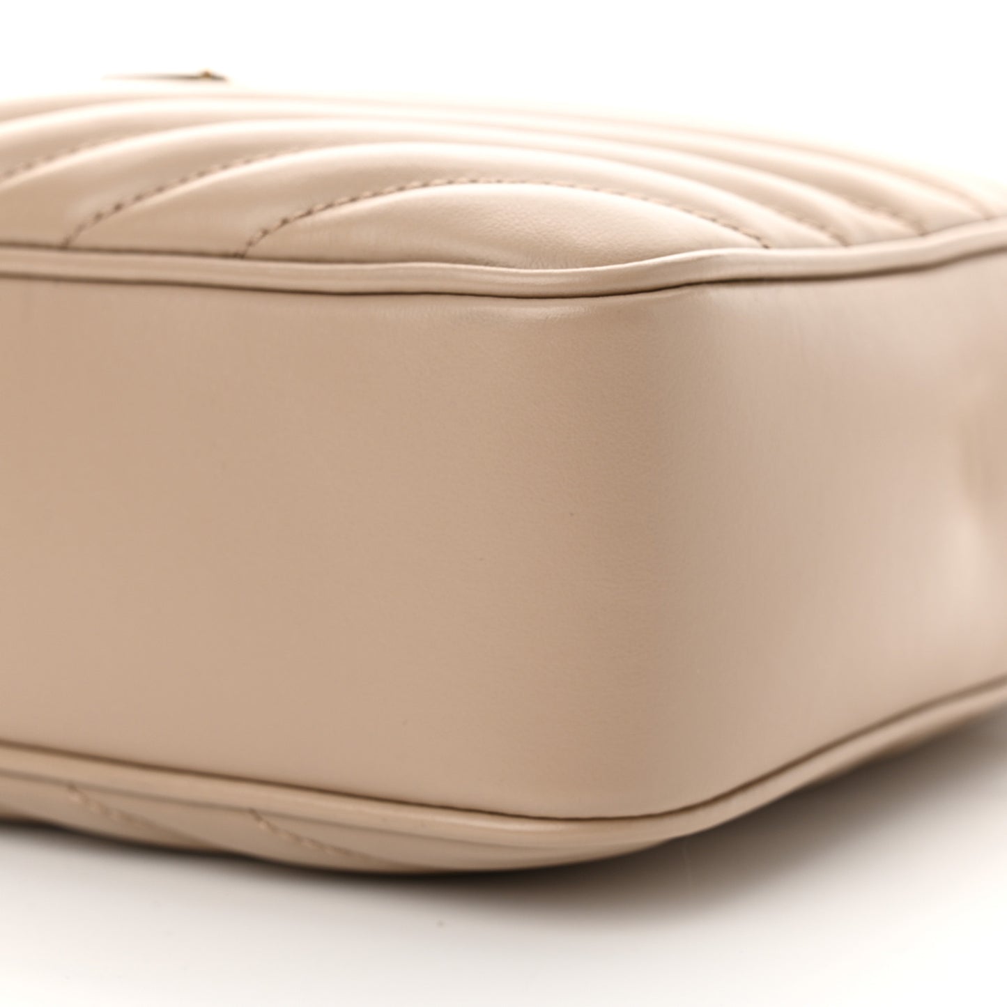 Calfskin Matelasse Monogram Lou Camera Bag Dark Beige