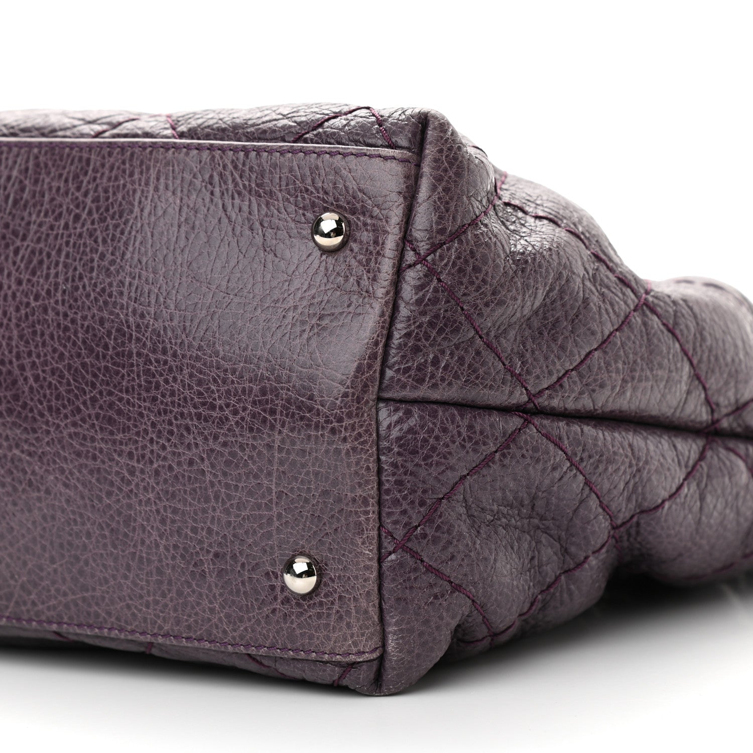 Chanel Glazed Calfskin Large On The Road Tote Purple 12 of 13