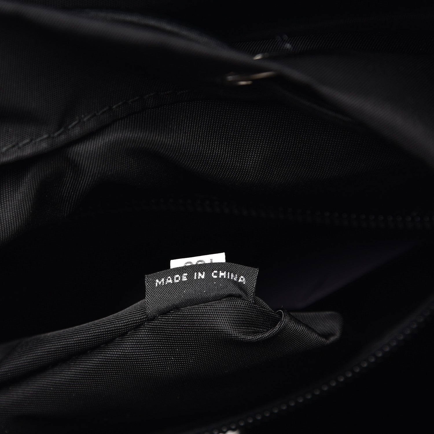 Prada Tessuto Nylon Impunturato Double Buckle Backpack Baltico Black 7 of 8