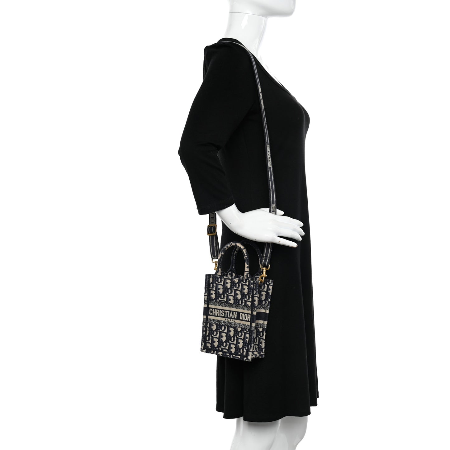 Oblique Mini Book Tote Phone Bag Blue