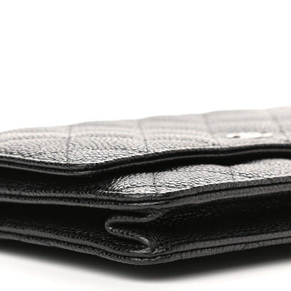Chanel Caviar Quilted Wallet On Chain WOC Black 9 of 10