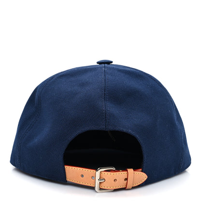 Louis Vuitton Cotton Chain Logo Cap M Navy 5 of 9