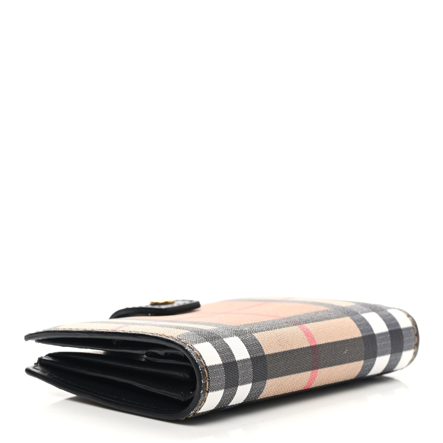 Vintage Check Folding Wallet Black