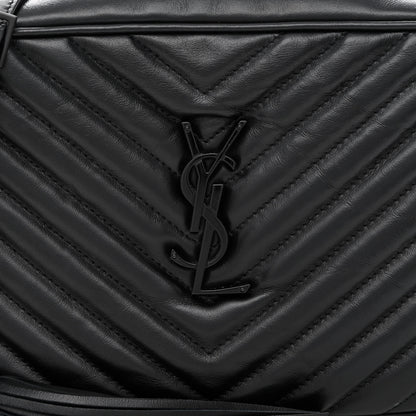 Saint Laurent Calfskin Matelasse Monogram Lou Camera Bag Black 8 of 10
