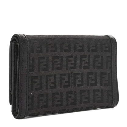 Fendi Zucchino Flap Wallet Tobacco 3 of 12