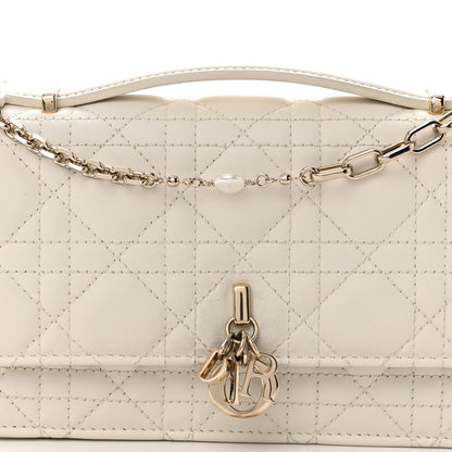 Christian Dior Lambskin Cannage Mini My Dior Bag Latte 7 of 9