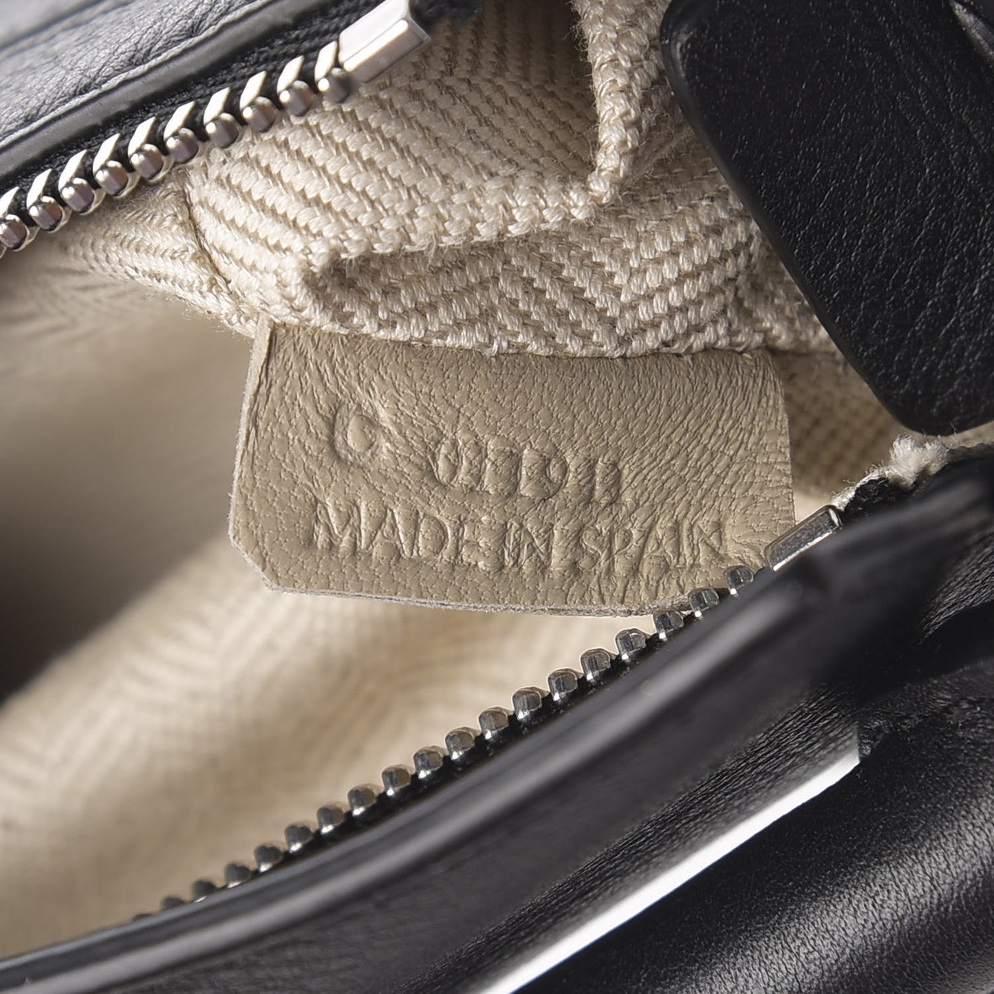 Calfskin Mini Puzzle Bag Black