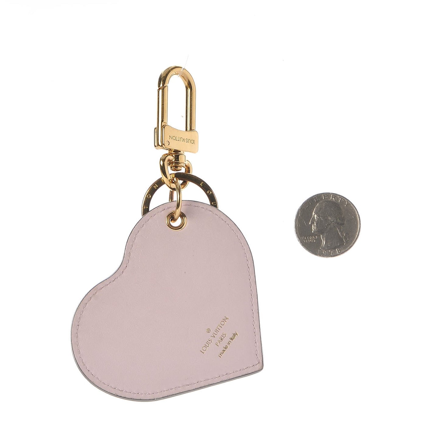 Vernis Degrade Heart Bag Charm Pink