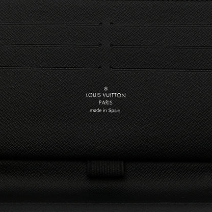 Louis Vuitton Damier Graphite Rope Zippy Organizer Wallet Blue 6 of 8