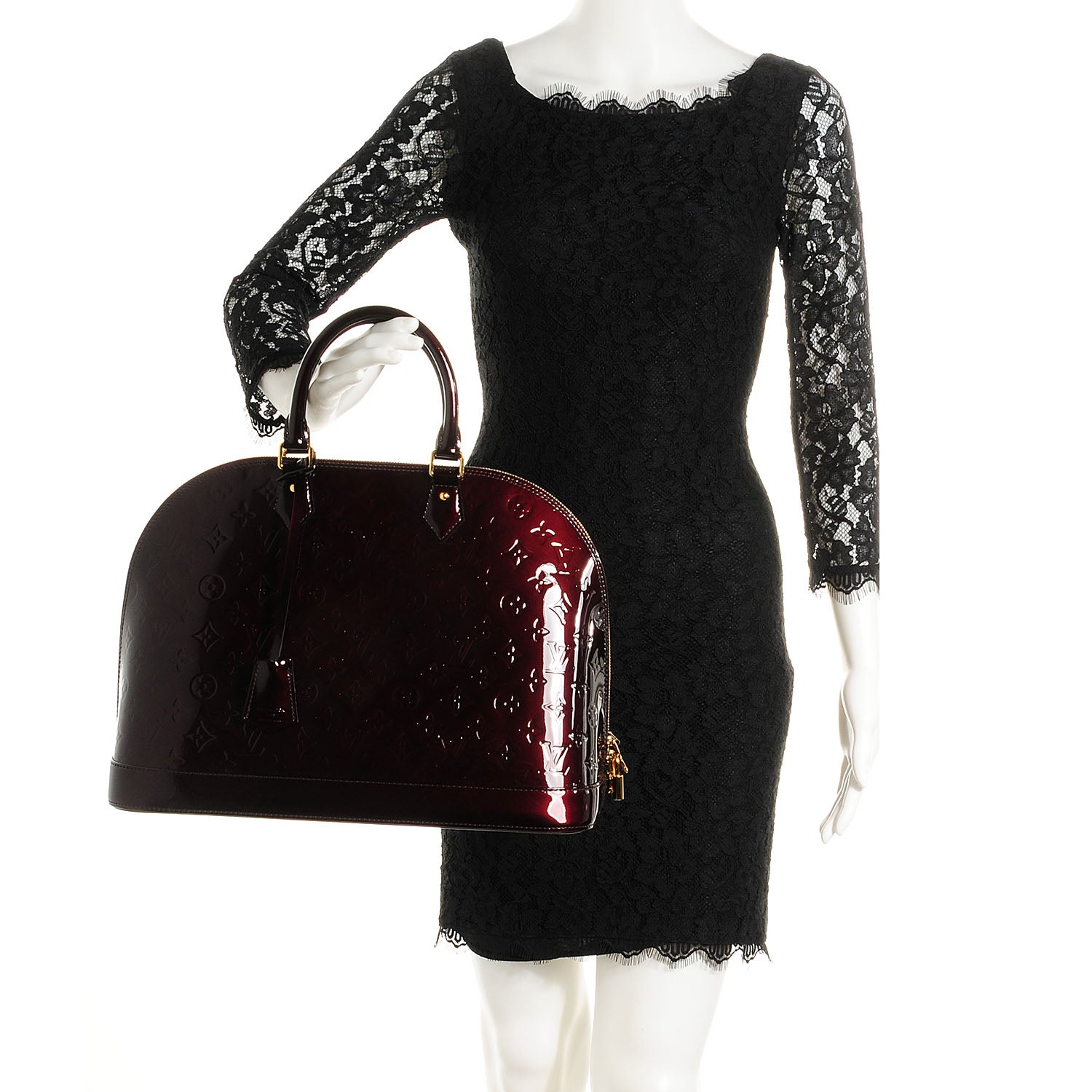 Louis Vuitton Vernis Alma GM Amarante 2 of 7