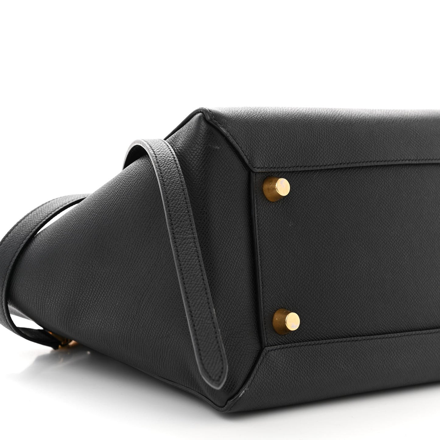 Grained Calfskin Mini Belt Bag Black