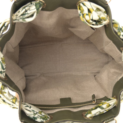 Gucci Natural Straw Ayers Snakeskin Positano Tote 6 of 12