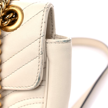 Gucci Calfskin Matelasse Mini GG Marmont Shoulder Bag White 18 of 18