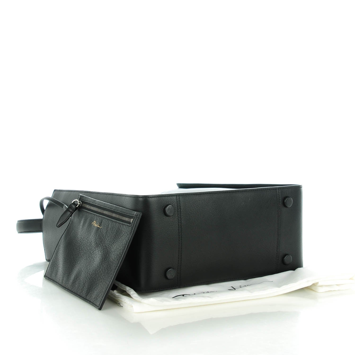 3.1 Phillip Lim 3.1 Calfskin Large Soleil Bucket Bag Black 4 of 7