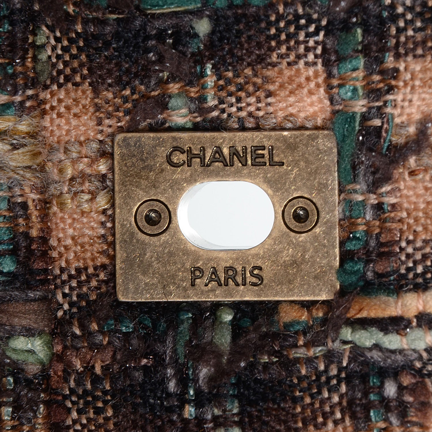 Chanel Tweed Quilted Paris Edinburgh Tartan Fringe Flap Burgundy 8 of 8
