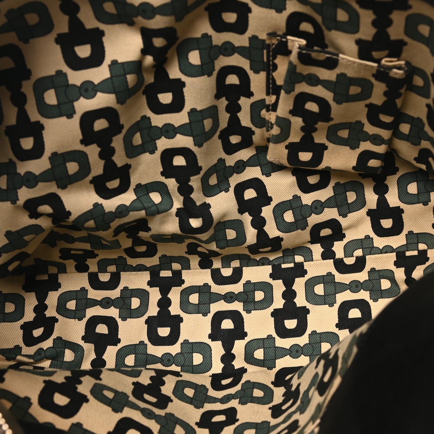 Guccissima D Gold Tote Black