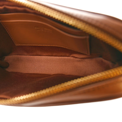 Miu Miu Nappa Arcadie Zipped Clutch Cognac 5 of 7