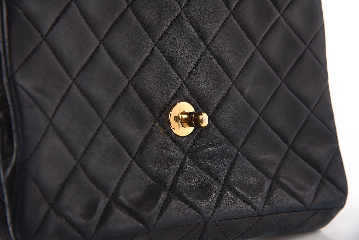 Chanel Lambskin Quilted Mini Square Flap Bag Navy 14 of 18