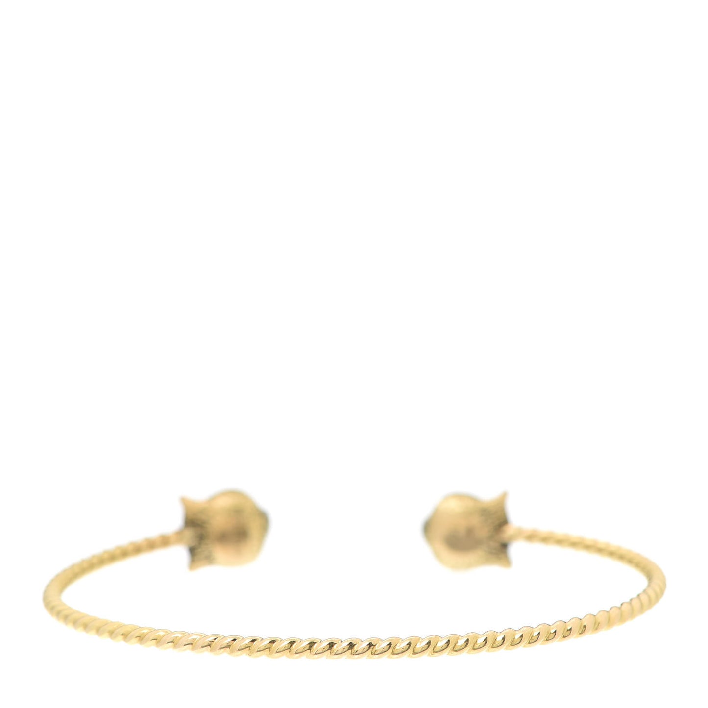 18K Yellow Gold Diamond Marche des Merveilles Tiger Cuff Bracelet