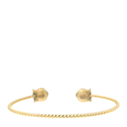 Gucci 18K Yellow Gold Diamond Marche des Merveilles Tiger Cuff Bracelet 3 of 6