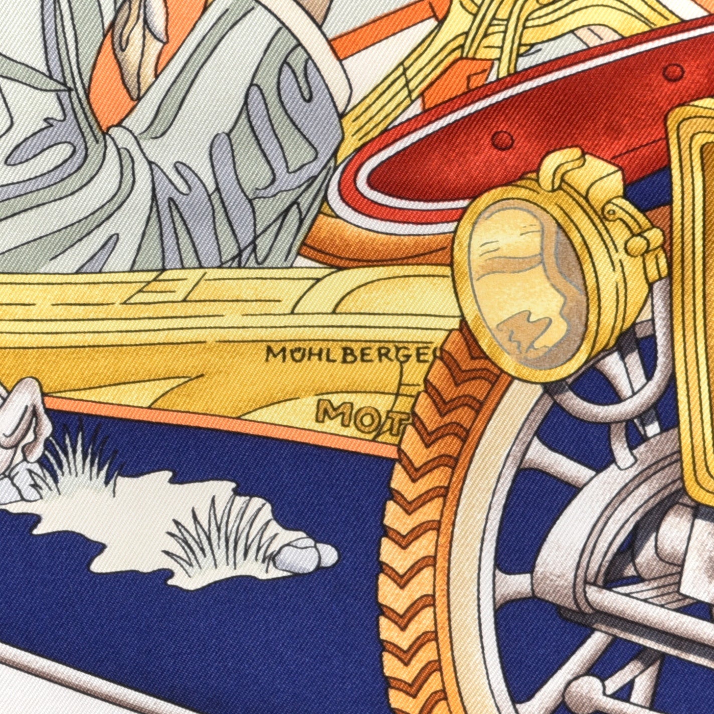 Silk Automobile Scarf 90