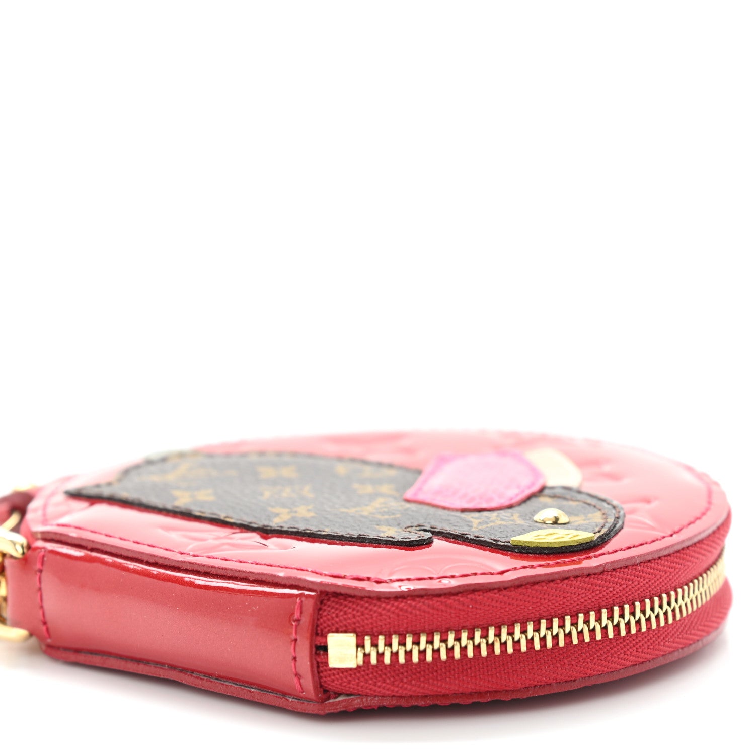 Louis Vuitton Vernis Animania Lapin Bunny Round Coin Purse Pomme D'Amour 9 of 9