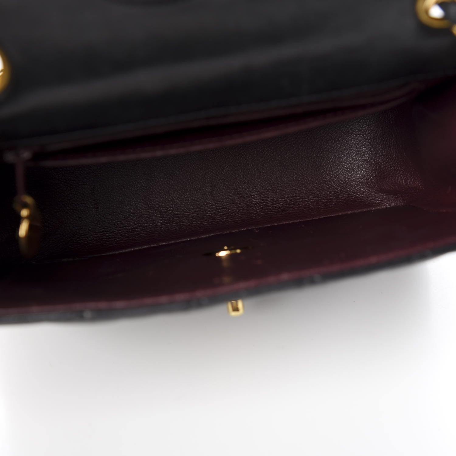 Chanel Lambskin Quilted Mini Square Flap Black 4 of 12