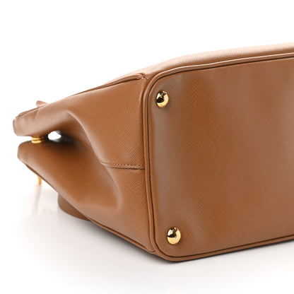 Prada Saffiano Medium Galleria Double Zip Tote Caramel 9 of 10