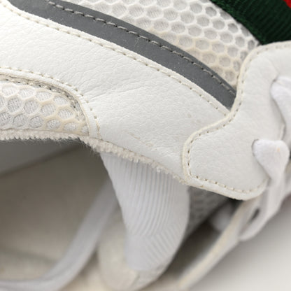 Gucci Lavaredo Eco Fabric Mesh Web Mens Rhyton Reflective Sneakers 8 Great White Green Red Silver 11 of 15