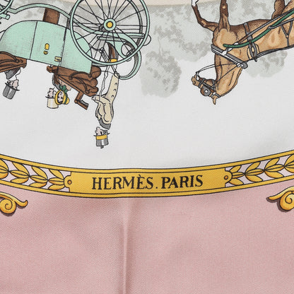 Hermes Silk La Promenade De Longchamps Scarf 90 4 of 5