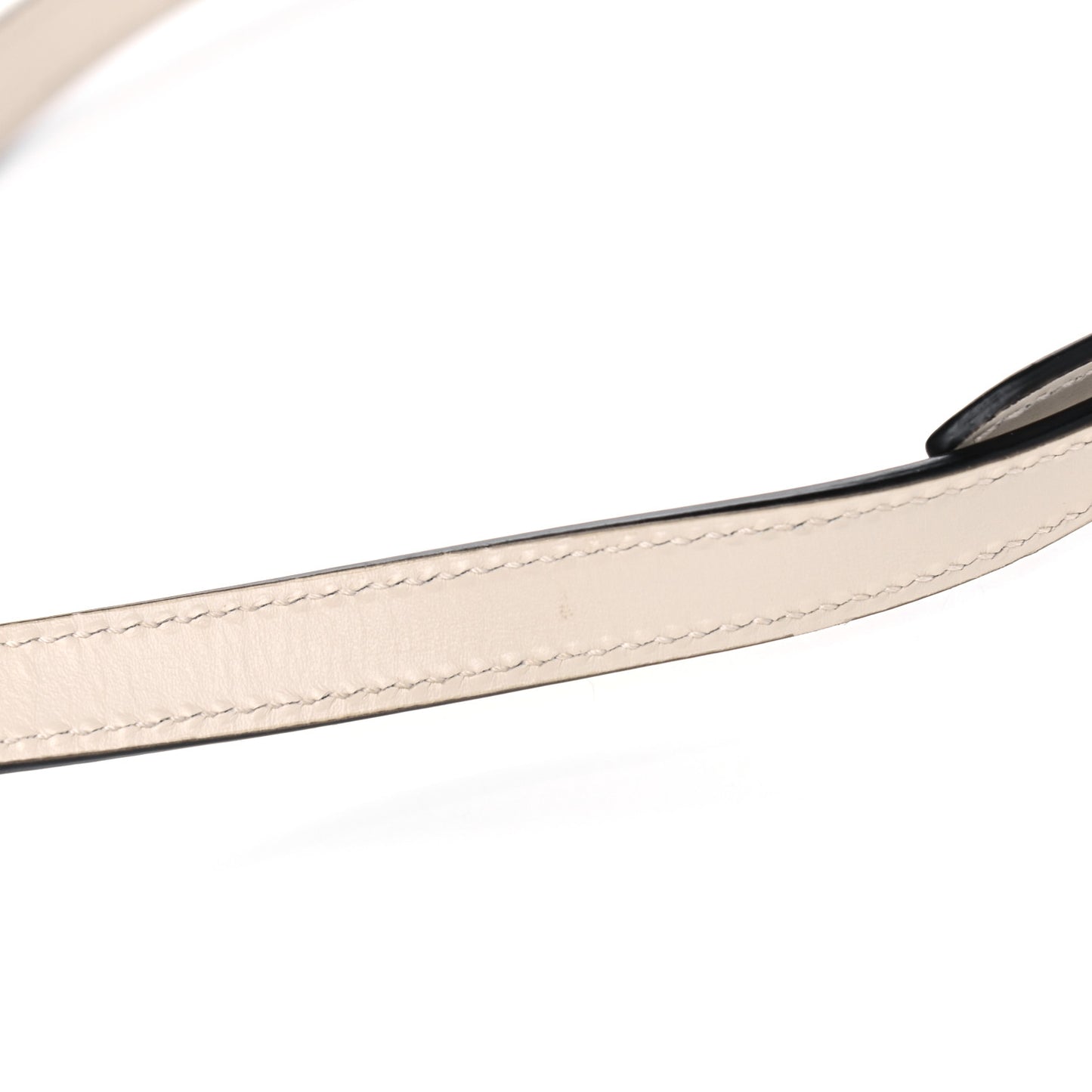 Calfskin 25mm Adjustable Shoulder Strap White