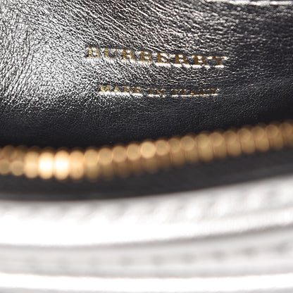 Burberry Smooth Calfskin 1983 Knight Check Link Camera Bag Silver 6 of 8