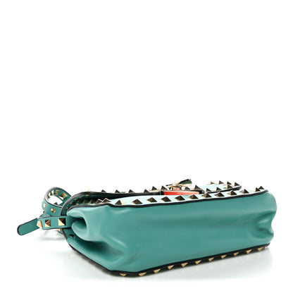 Valentino Garavani Vitello Small Rockstud Flap Saddle Bag Colibri 4 of 9