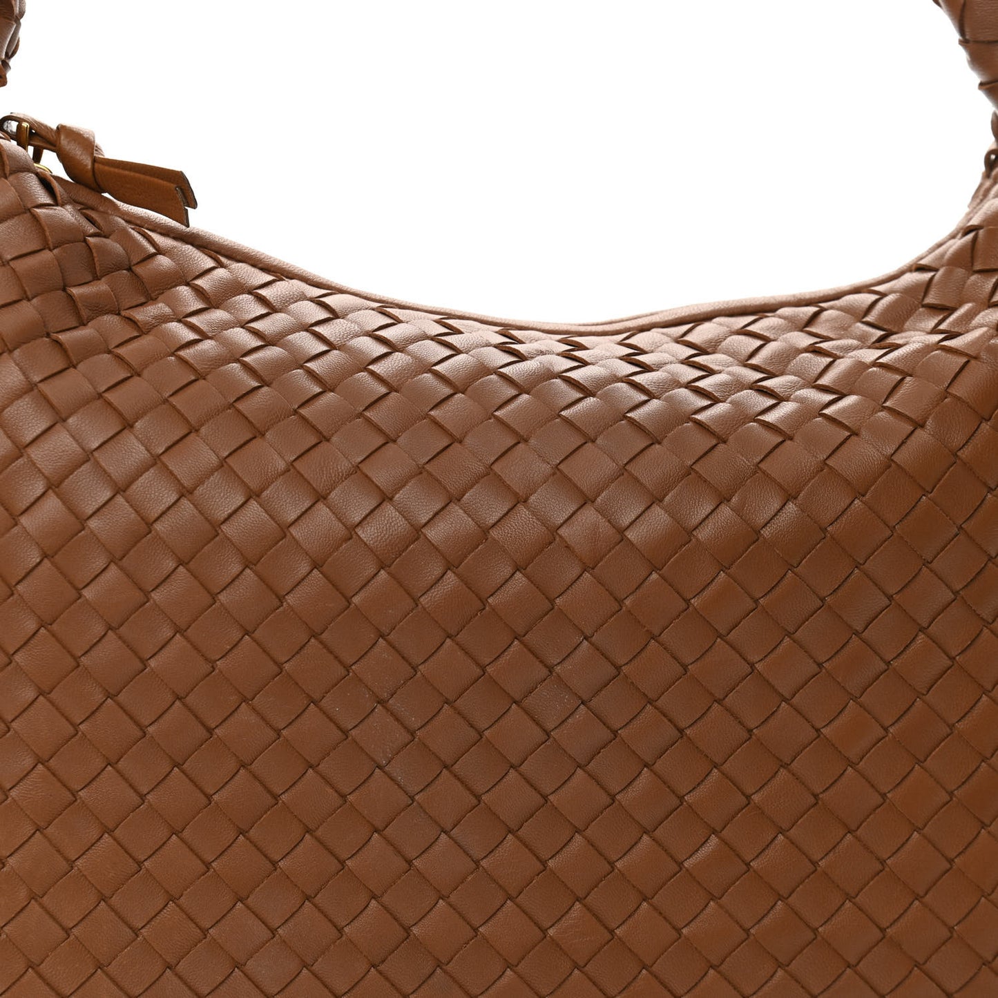 Nappa Intrecciato Medium Veneta Hobo Noce