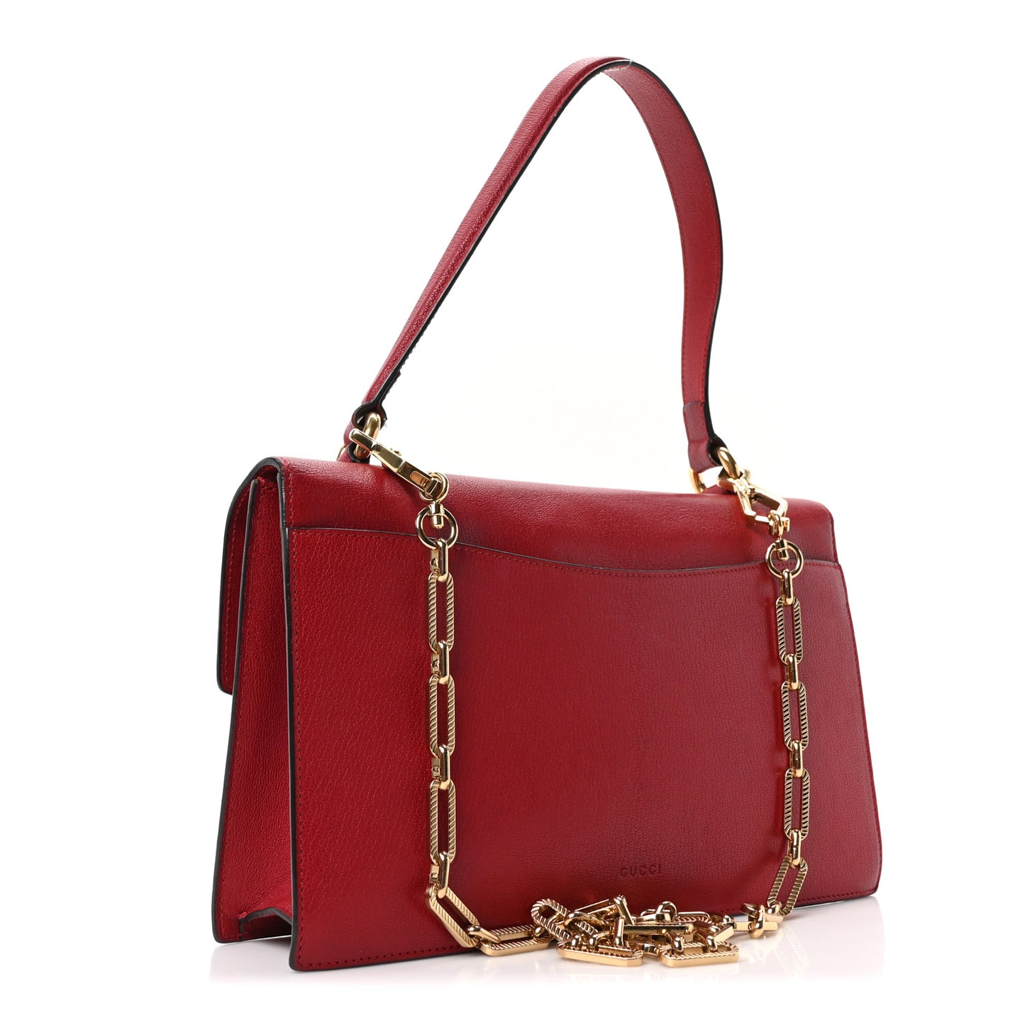 Calfskin Osiride Future Top Handle Bag Red